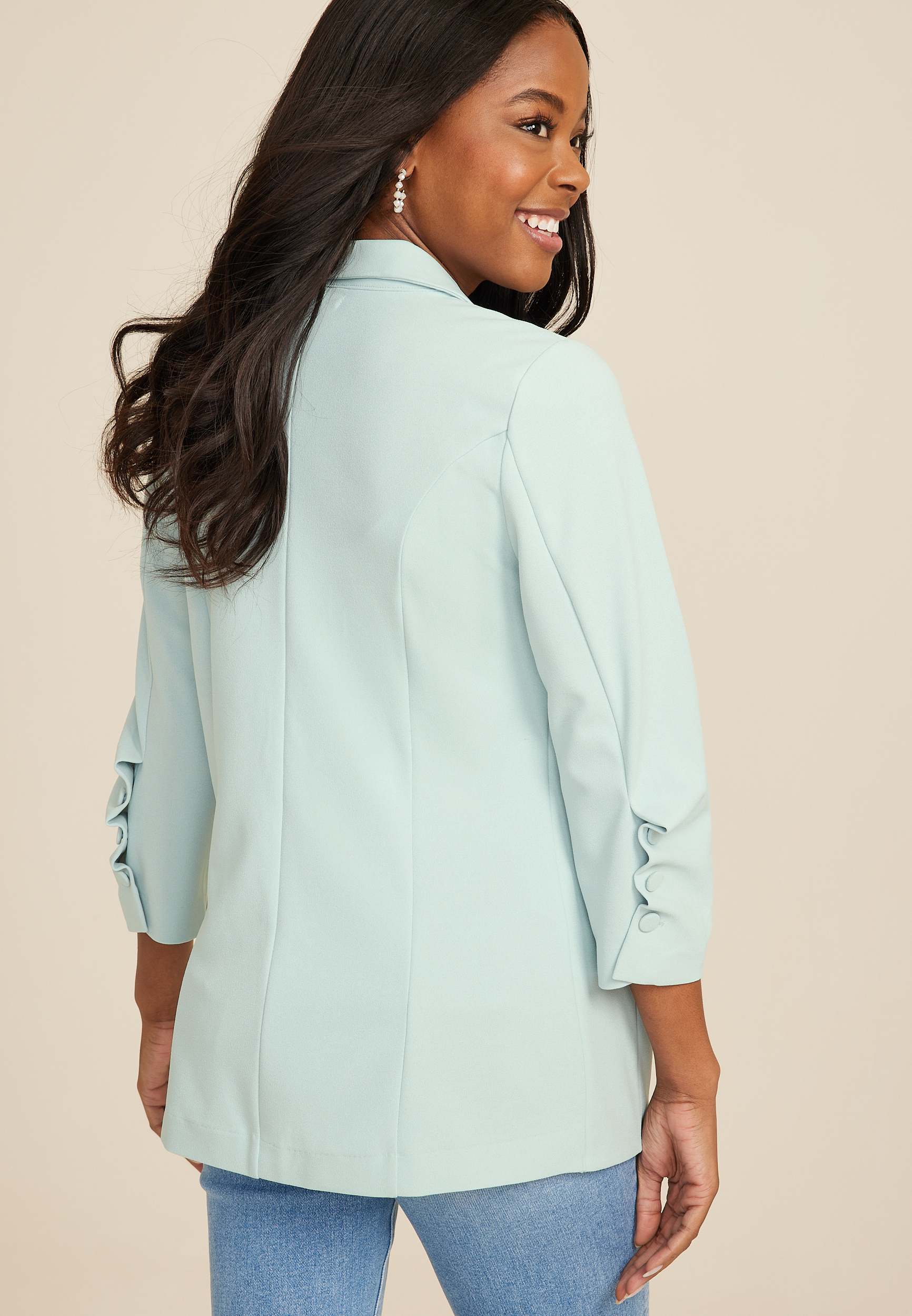 Ever Go One Button Blazer