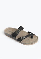 SuperCush Ashley Strappy Footbed Sandal, BLACK, small
