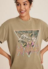 Def Leppard Vintage Oversized Graphic Tee, C211, small