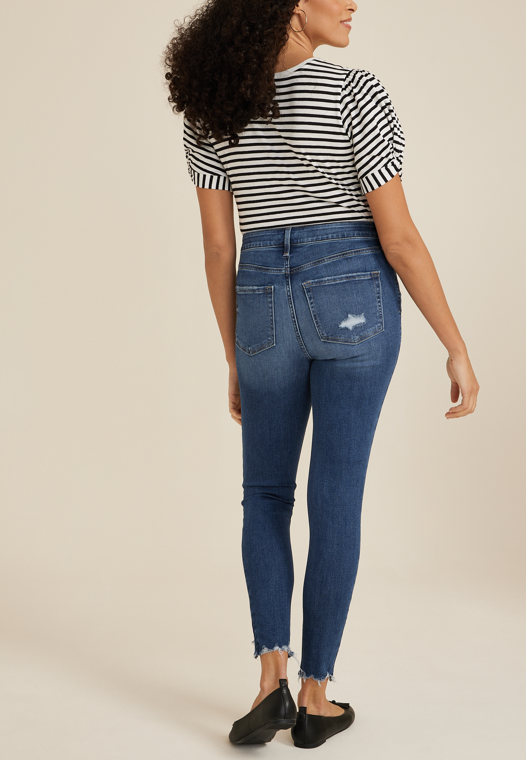 m jeans by maurices&trade; Mid Fit Mid Rise Button Fly Super Skinny Ankle Jean, C258, large