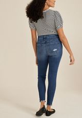 m jeans by maurices&trade; Mid Fit Mid Rise Button Fly Super Skinny Ankle Jean, C258, small