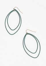 Double Almond Drop Earrings, C9312, small