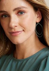 Double Almond Drop Earrings, C9312, small