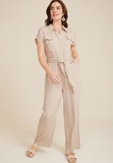 Belted Utility Jumpsuit, C559, small