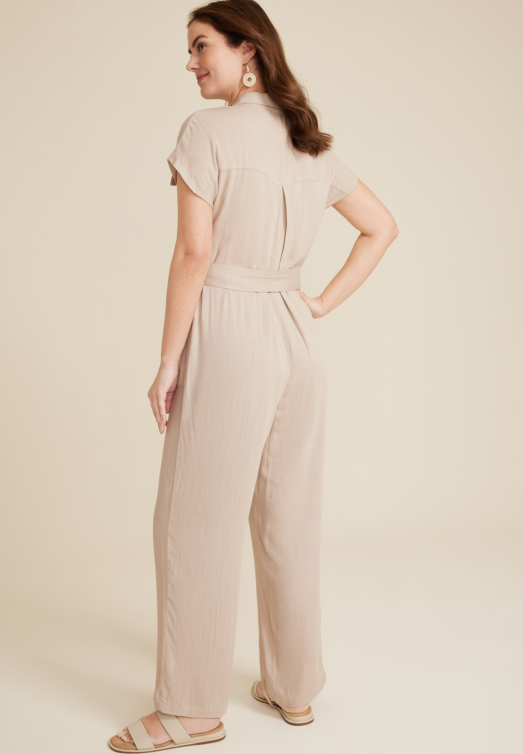 Belted Utility Jumpsuit, C559, large