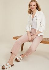 Vervet&trade; Pink Kick Flare High Rise Jean, C6043, small