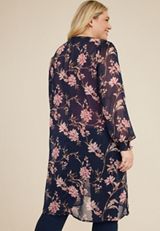 Plus Size Floral Kimono, C1943, small