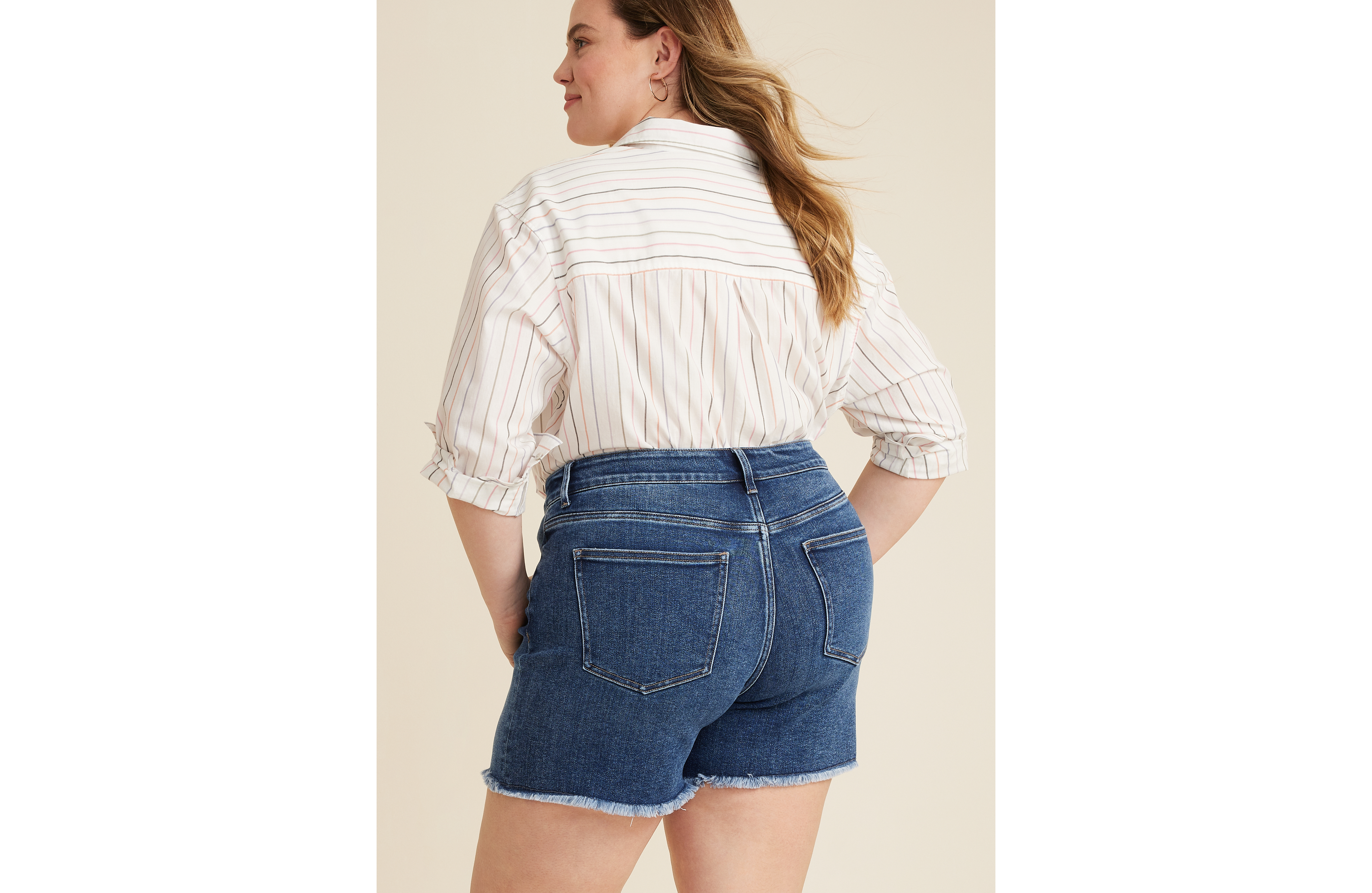 Plus Vervet™ High Rise Button Fly 6in Shorts