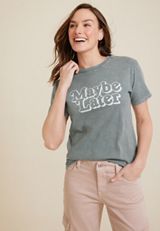 Maybe Later Relaxed Fit Graphic Tee, C829, small