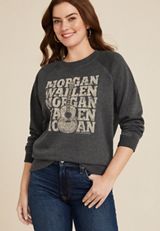 Morgan Wallen Guitar Relaxed Fit Sweatshirt, C125, small