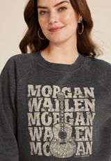 Morgan Wallen Guitar Relaxed Fit Sweatshirt, C125, small