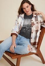 Route 66 Graphic Tee, CHARCOAL, small