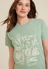Bloom Floral Graphic Tee, JADE MIST, small