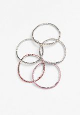 Multicolor Rhinestone Stretch Bracelet Set, C6415, small