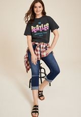 The Beatles American Tour Oversized Vintage Graphic Tee, C106, small