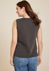 Celestial Moon Graphic Tank, BLACK, small