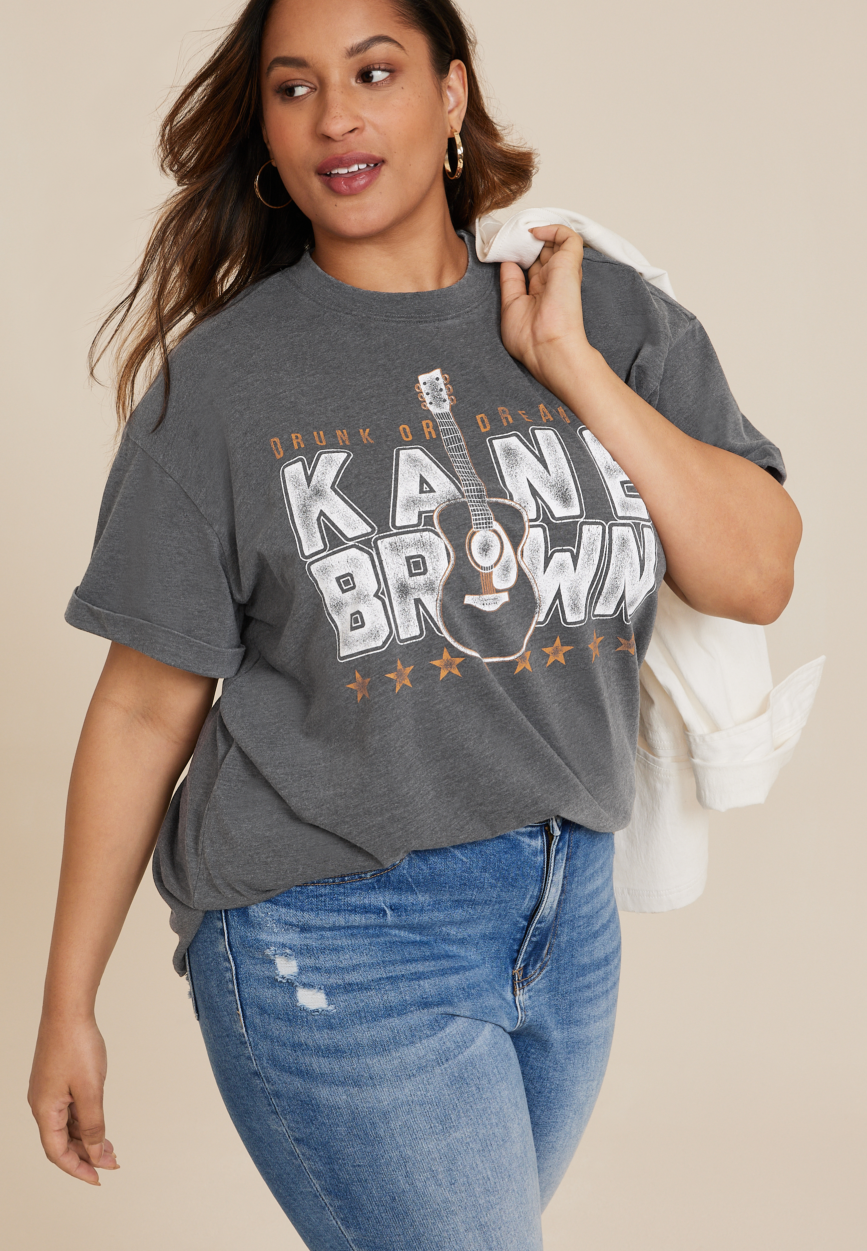 Plus Size Kane Brown Drunk Or Dreaming Oversized Country Graphic Tee