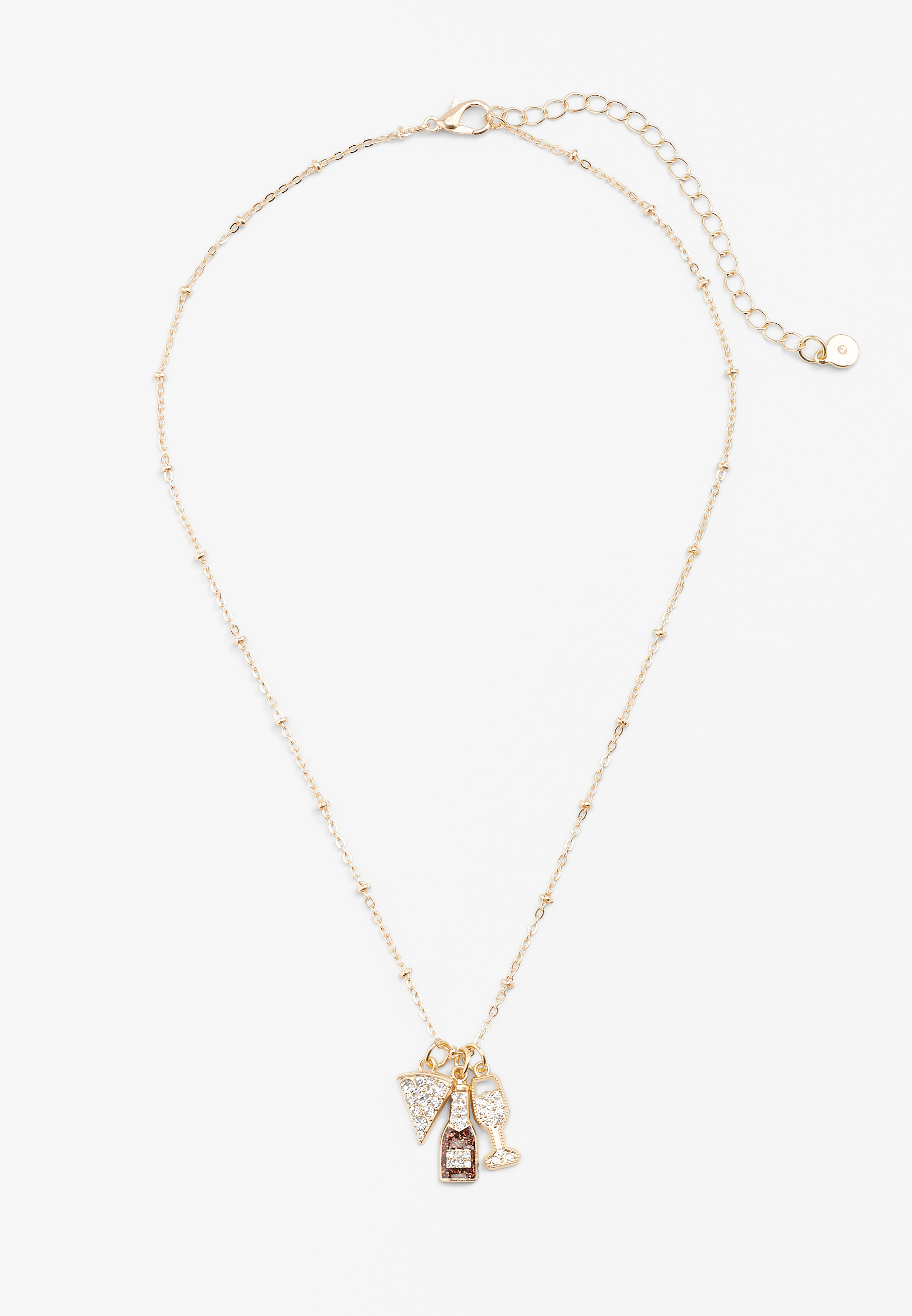 Gold Girls Night Cluster Necklace, C605, large