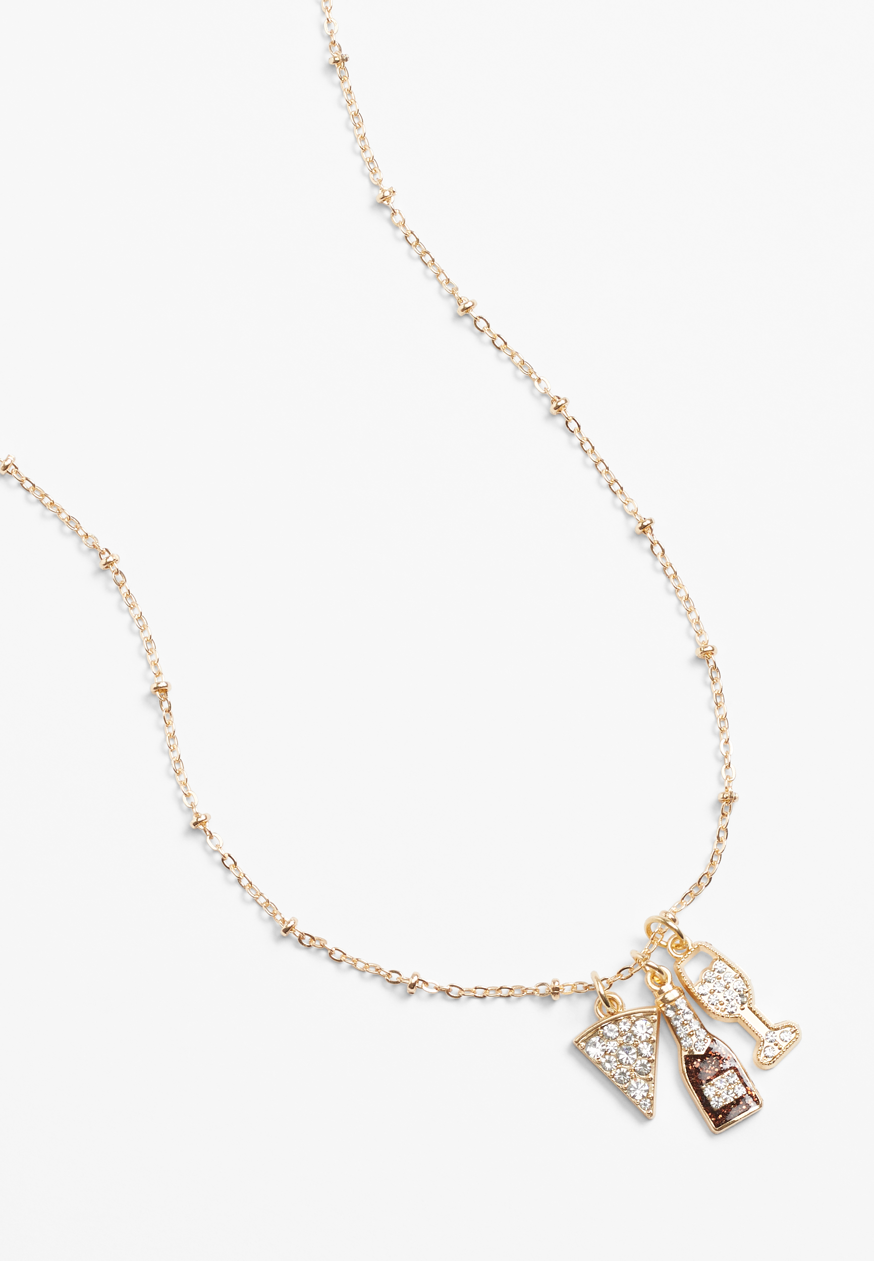 Gold Girls Night Cluster Necklace, C605, large