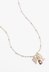 Gold Girls Night Cluster Necklace, C605, small