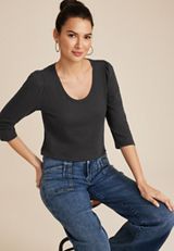 24/7 Cotton Puff Sleeve Tee, C2671, small