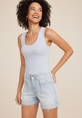 m jeans by maurices&trade; Sculptress High Rise A Line 3.5in Short, LIGHT SANDBLAST, small