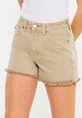 KanCan&trade; Curvy High Rise Frayed Hem 3.5in Short, C254, small
