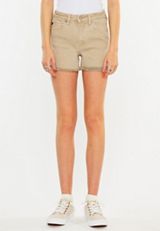 KanCan&trade; Curvy High Rise Frayed Hem 3.5in Short, C254, small