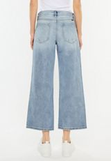 KanCan&trade; Ripped High Rise Wide Leg Cropped Jean, C2806, small