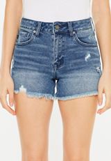 KanCan&trade; Curvy High Rise Ripped 3.5in Short, C258, small