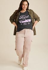 Plus Size Ford Graphic Tee, PHANTOM BLACK, small