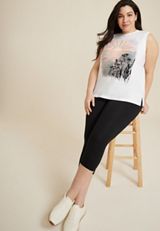 Plus Size Scenic Sunrise Floral Graphic Tank, C4673, small
