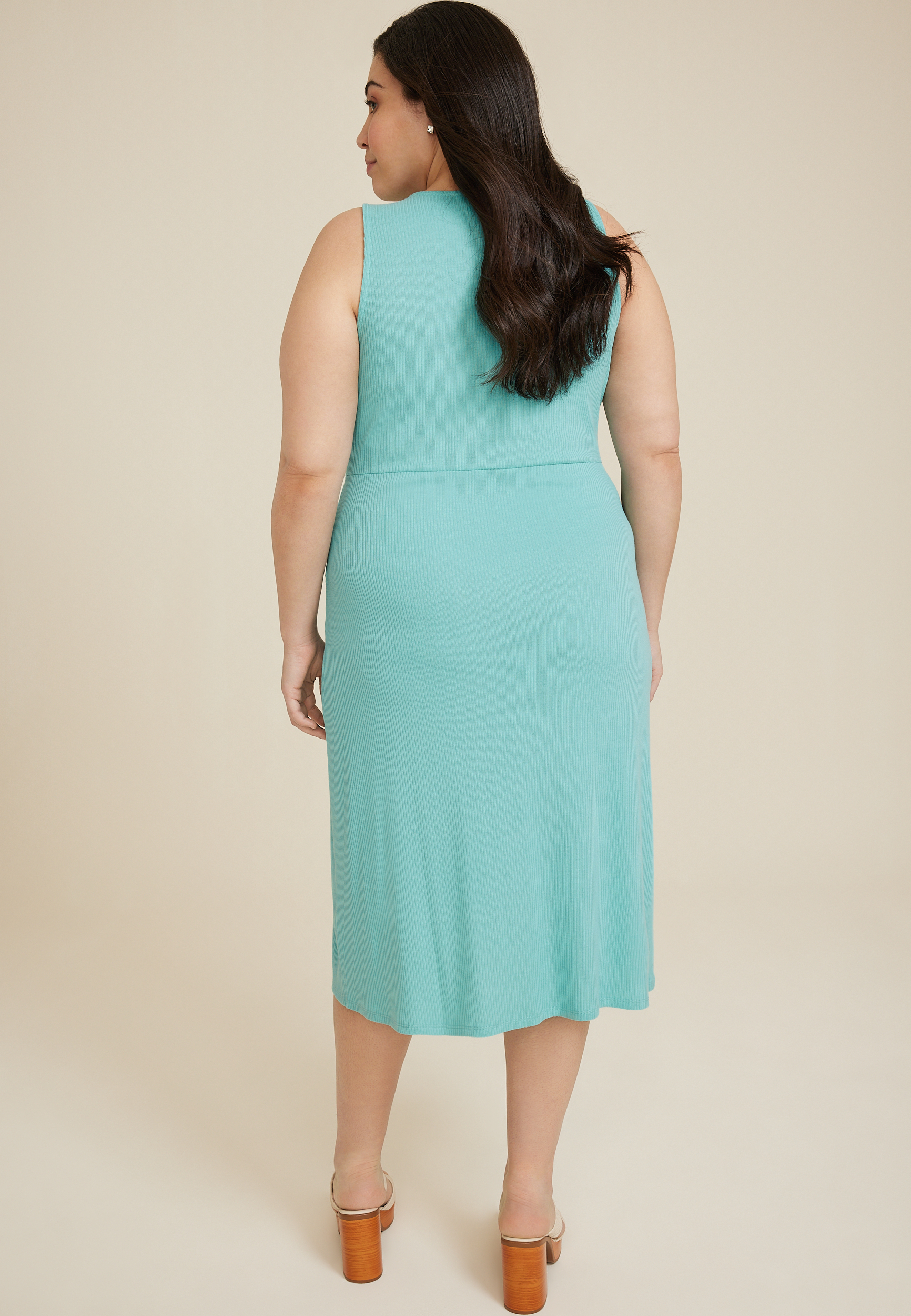 Plus Size 24/7 Knot Waist Midi Dress, C4476, large