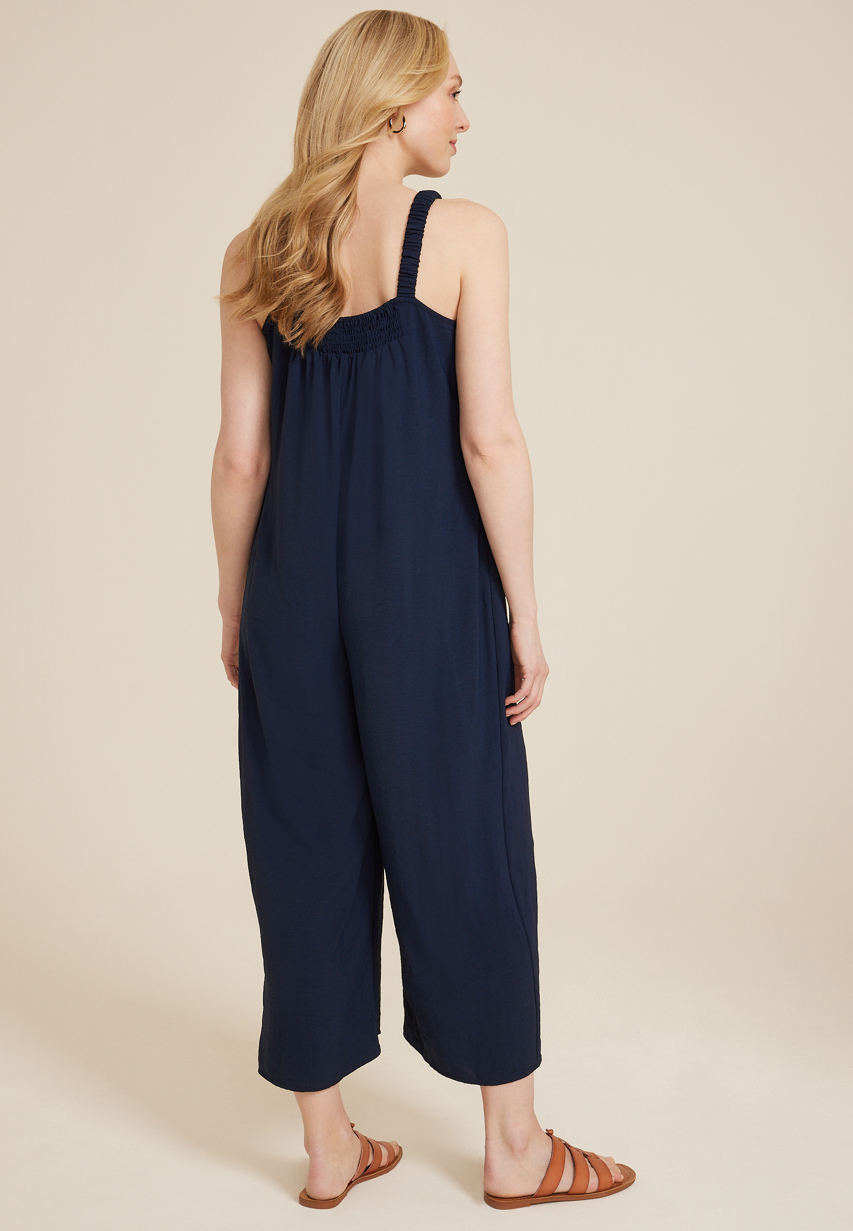 Sleeveless Wide Leg Jumpsuit