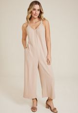 Sleeveless Wide Leg Jumpsuit, C210, small