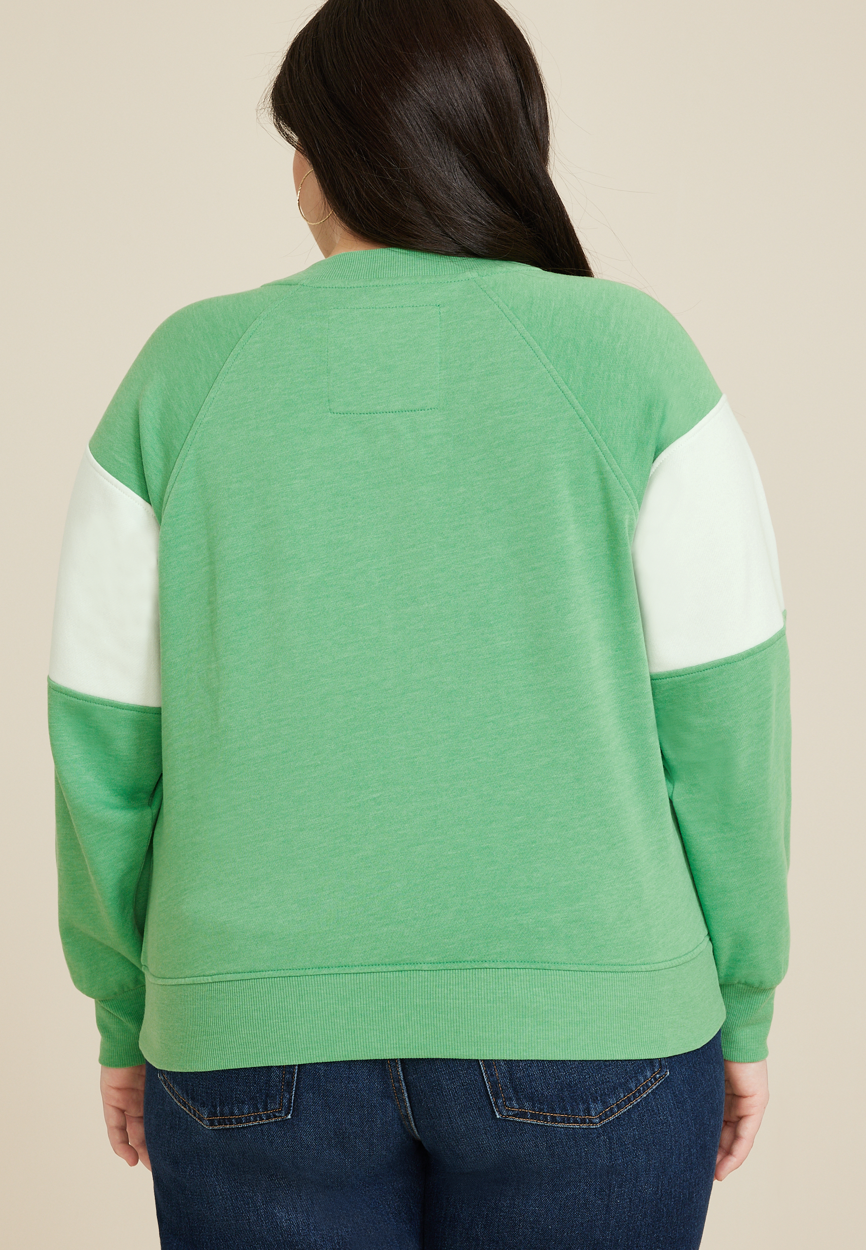 Plus Size Emerald Lake Sweatshirt, C5327, large