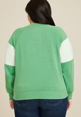 Plus Size Emerald Lake Sweatshirt, C5327, small