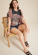 Sunshine Music Festival Nashville Oversized Graphic Tee, WASHED BLACK, small