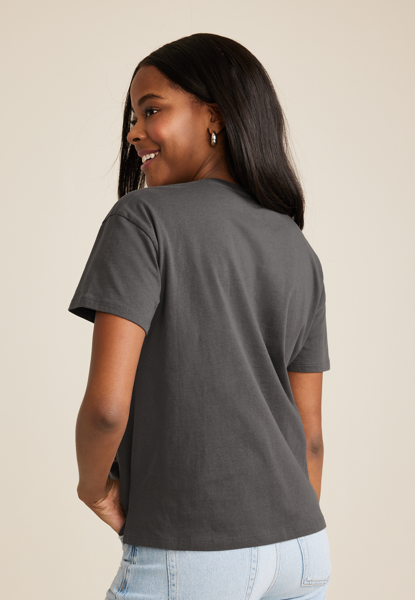 Wild West Rhinestone Relaxed Fit Graphic Tee, C125, large