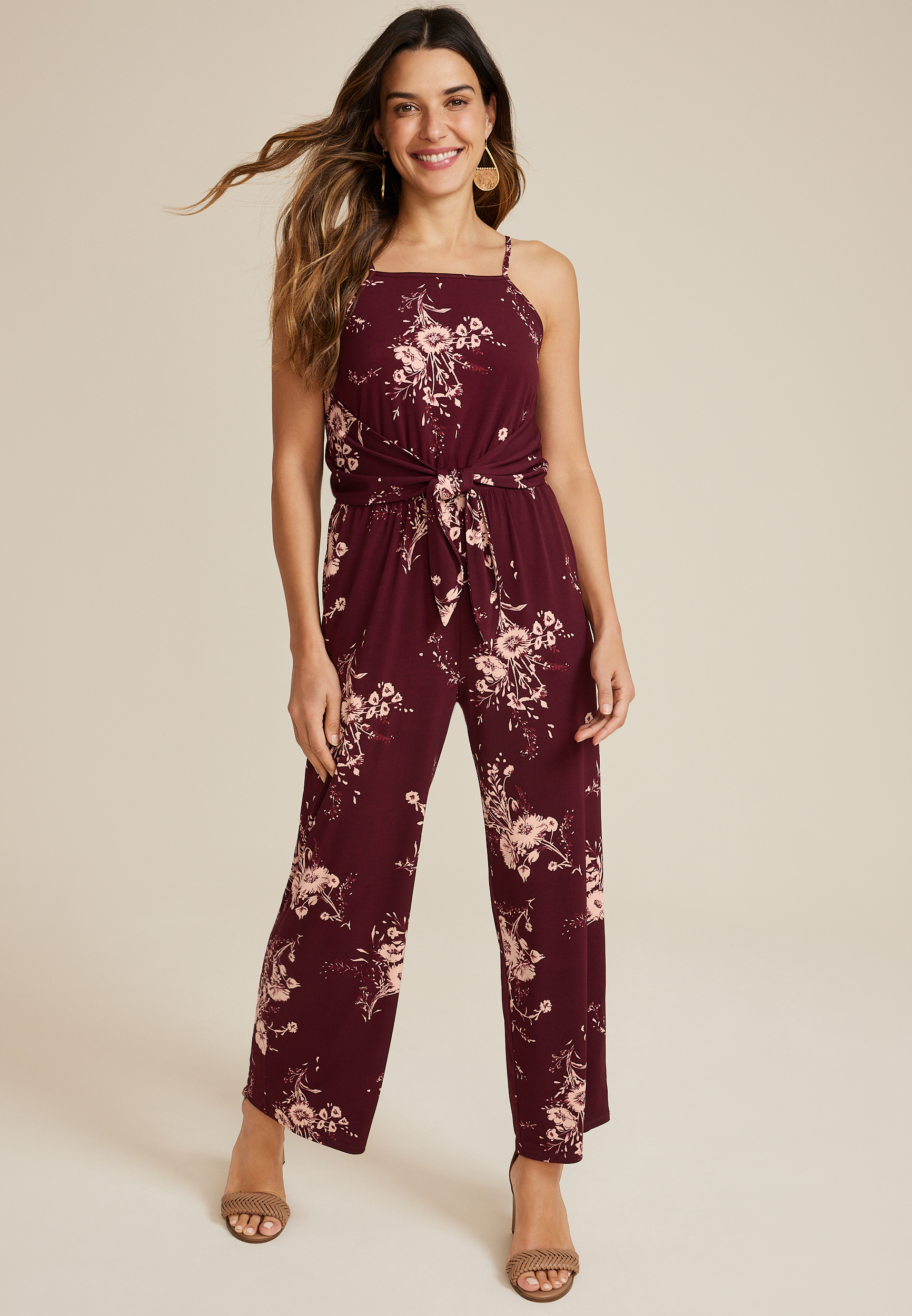 maurices - Pretty in paisley.💕 @angiewreeder paired our NEW cropped  jumpsuit with a lacy bralette. Or try it strapless! Shop new arrivals:   Shop plus:  #maurices  #discovermaurices #summerstyle #paisley