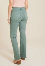Flying Monkey&trade; Green High Rise Slim Boot Jean, C1612, small