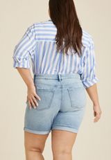 Plus Size Everflex&trade; Bermuda High Rise 8in Short, C2806, small