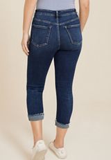 Flying Monkey&trade; High Rise Ripped Cropped Skinny Jean, DARK SANDBLAST, small