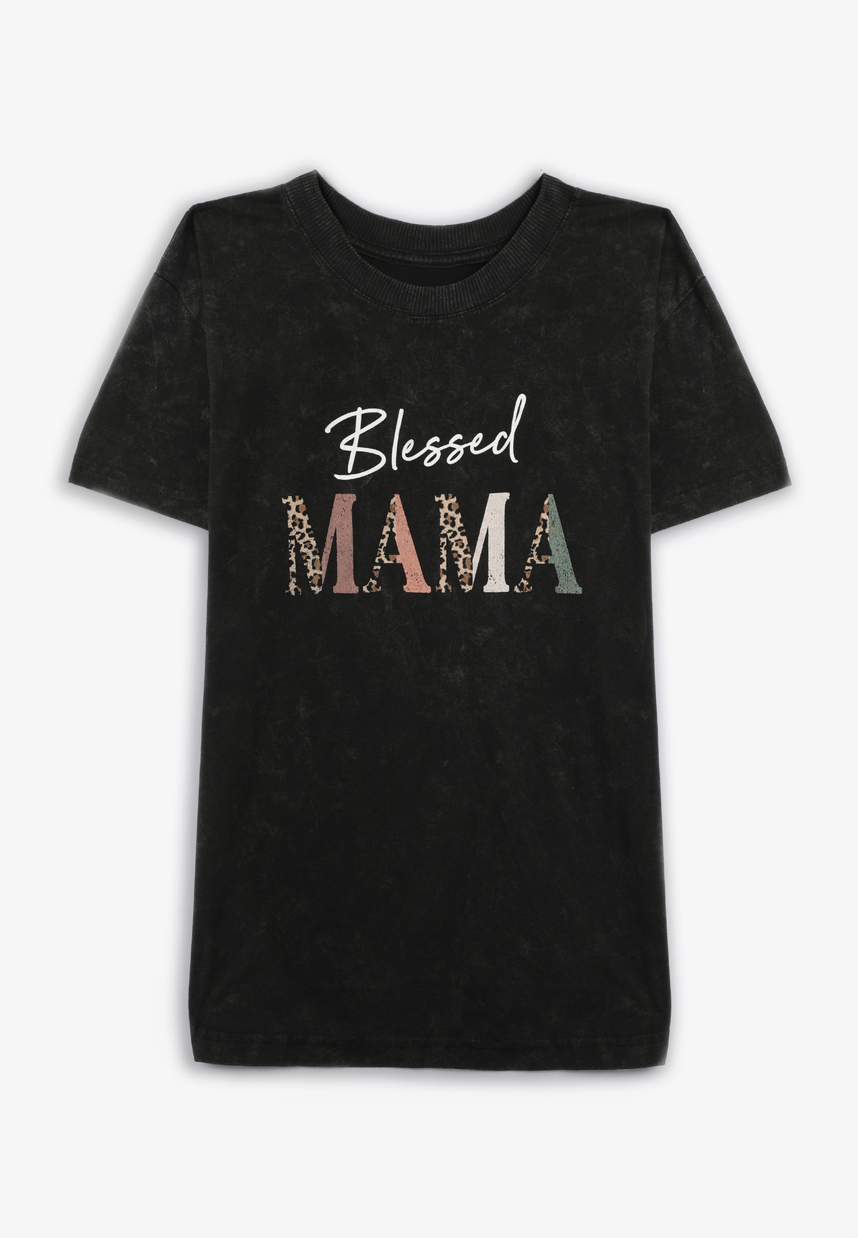 Blessed Mama Animal Oversized Fit Graphic Tee, C106, large