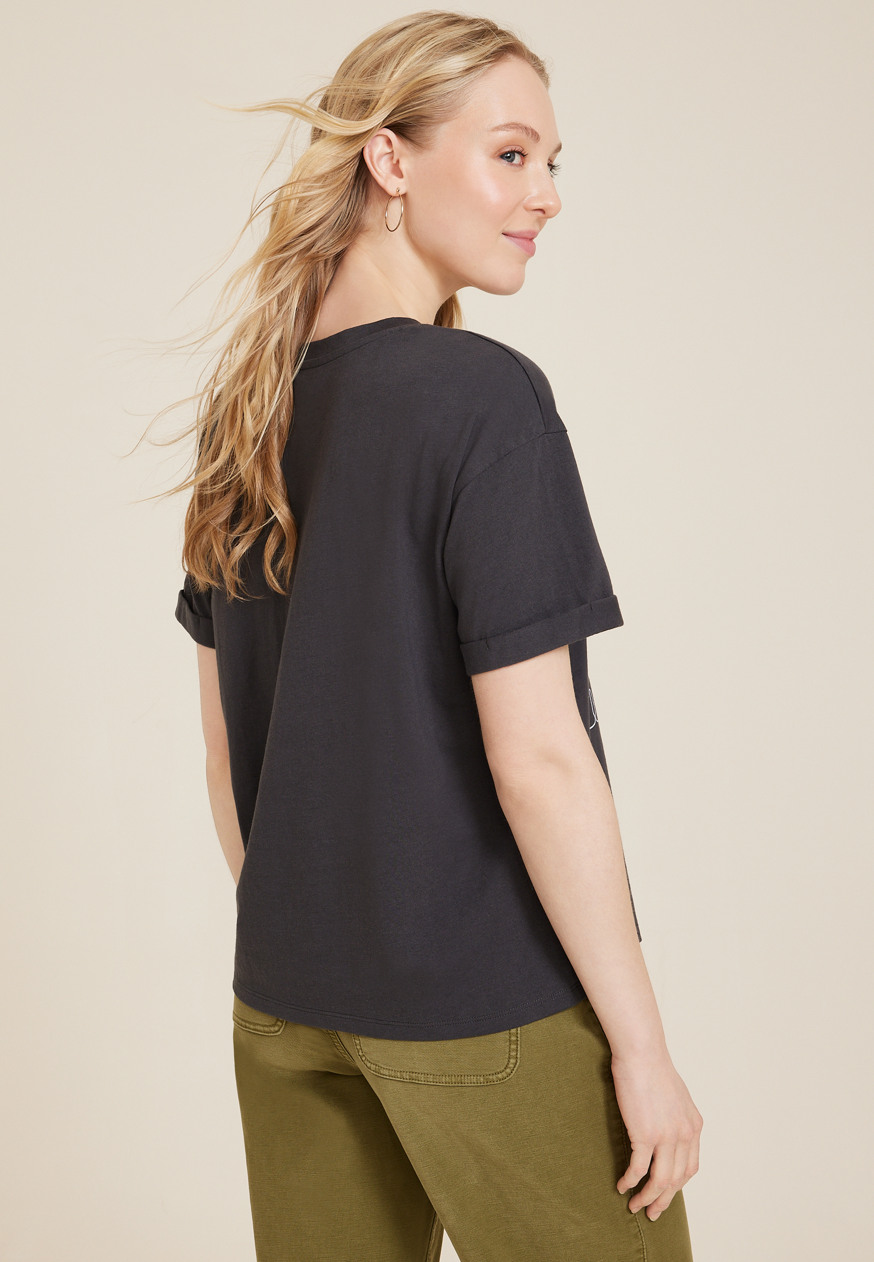 Floral Mama Relaxed Fit Graphic Tee, C1876, large