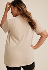 Plus Size Not In The Mood Oversized Fit Graphic Tee, DUSTY ROSE, small