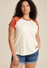 Plus Size 24/7 Dawson Baseball Tee, C250, small