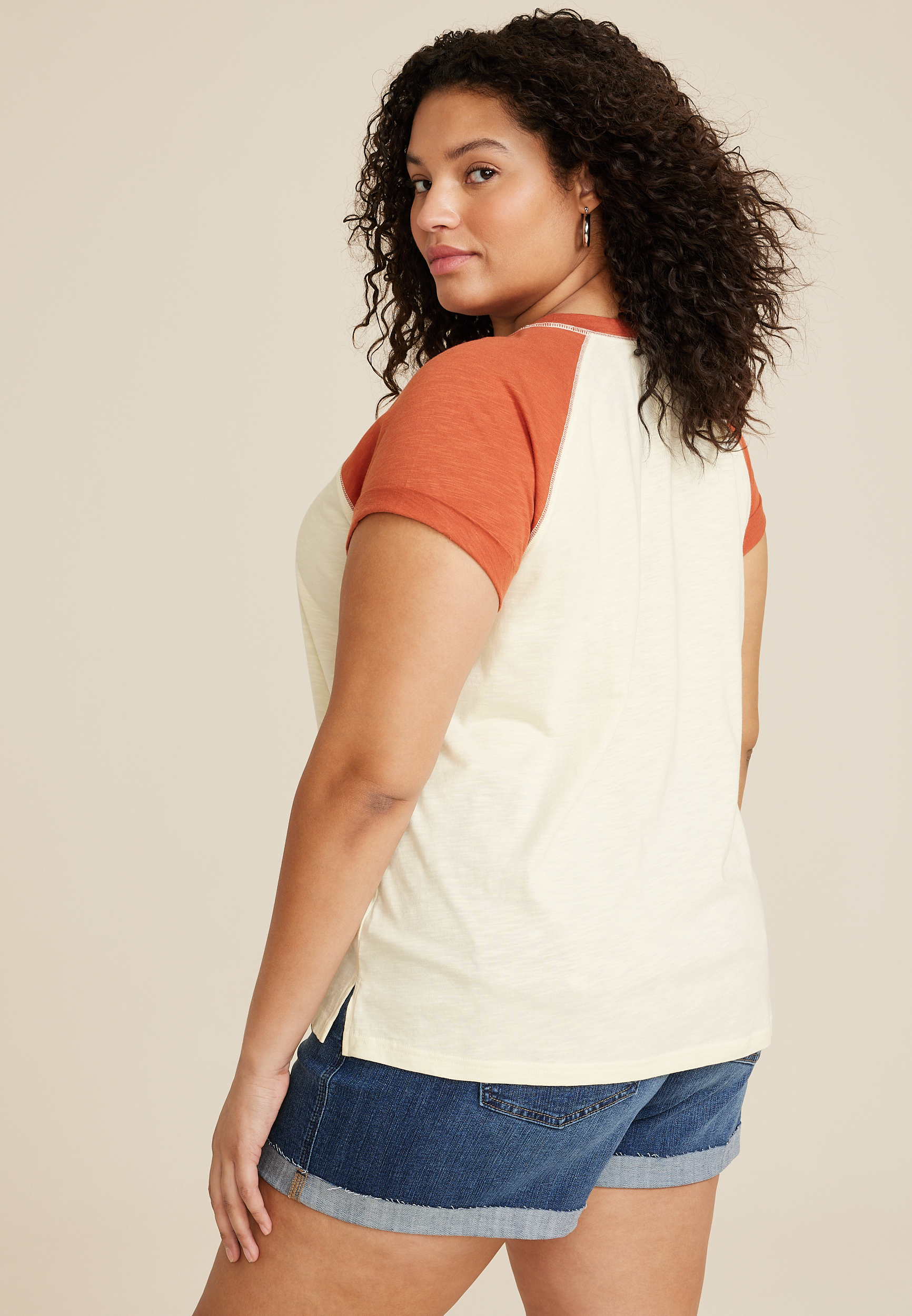 Plus Size 24/7 Dawson Baseball Tee, C250, large