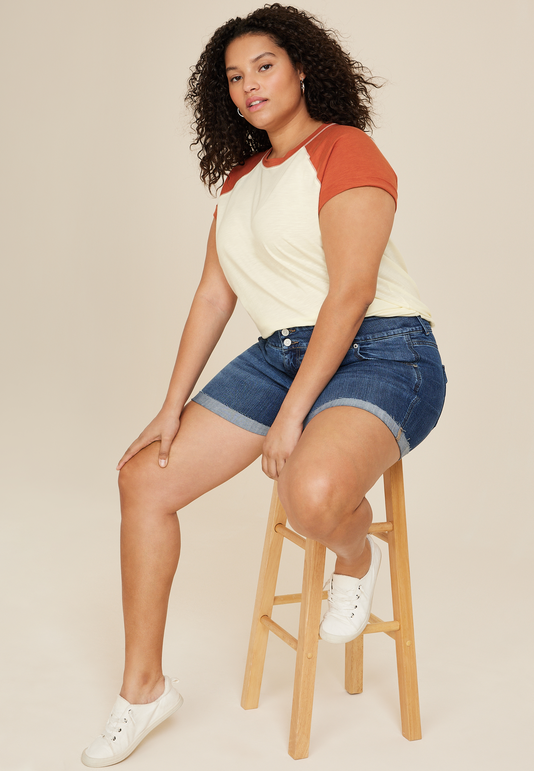 Plus Size 24/7 Dawson Baseball Tee, C250, large