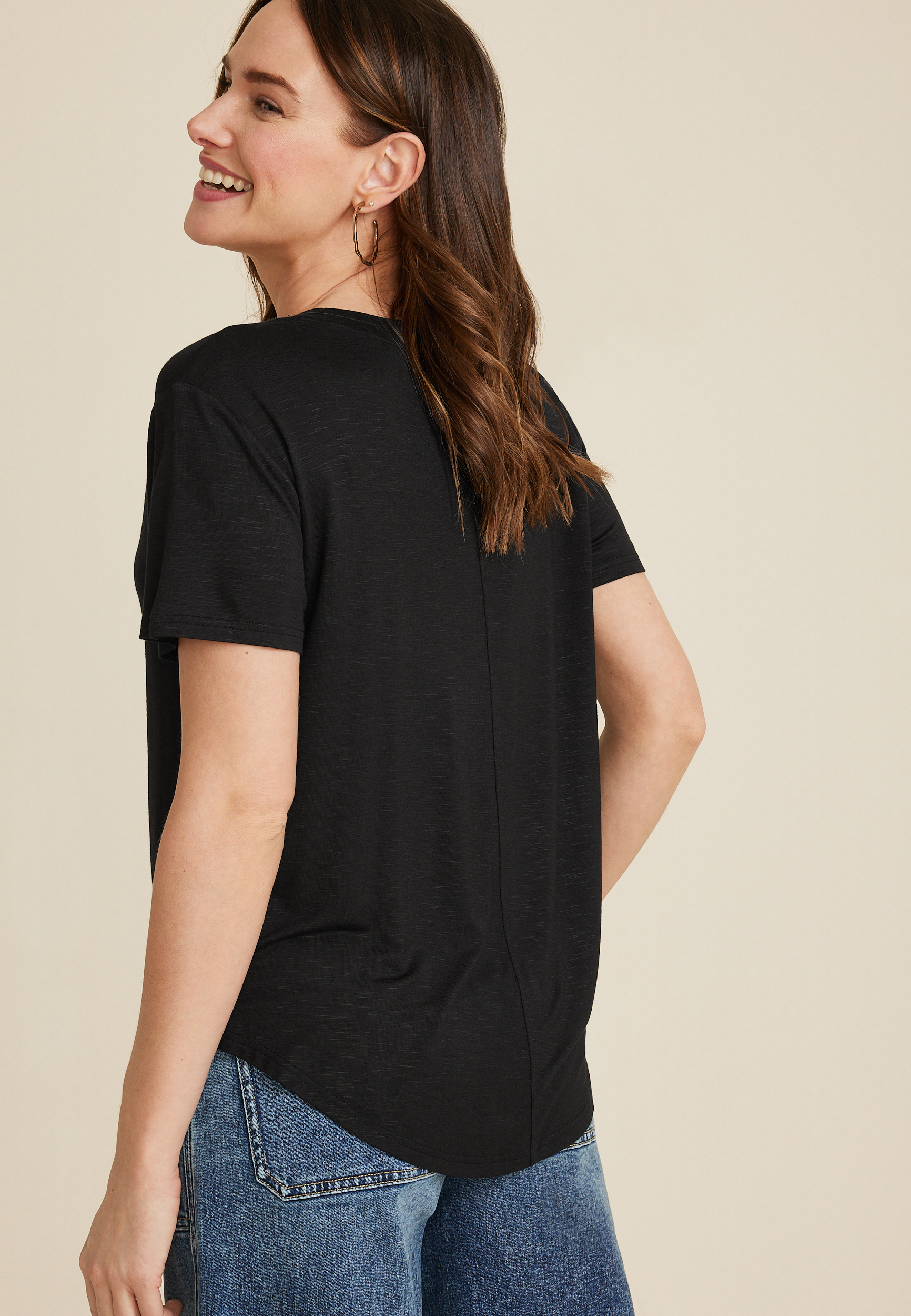 24/7 Flawless V Neck Tee